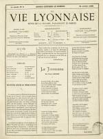 LA VIE LYONNAISE : n°6, pp. 1