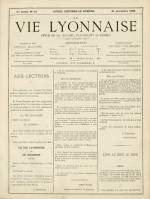 LA VIE LYONNAISE : n°10, pp. 1
