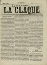 LA CLAQUE : n°, pp. 1