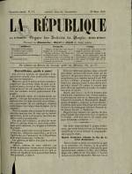 LA RÉPUBLIQUE : n°11, pp. 1