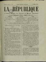 LA RÉPUBLIQUE : n°12, pp. 1