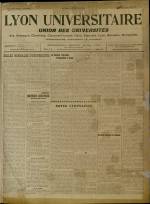 LYON UNIVERSITAIRE : n°372, pp. 1