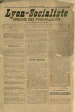LYON SOCIALISTE : n°12, pp. 1