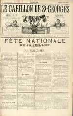 LE CARILLON DE ST-GEORGES : n°3, pp. 1