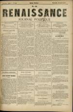 LA RENAISSANCE : n°104, pp. 1