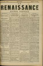 LA RENAISSANCE : n°115, pp. 1