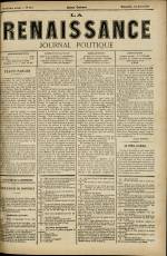LA RENAISSANCE : n°115, pp. 1