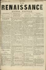 LA RENAISSANCE : n°116, pp. 1