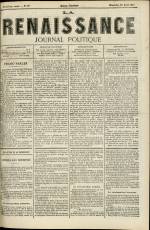 LA RENAISSANCE : n°117, pp. 1