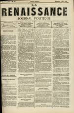LA RENAISSANCE : n°118, pp. 1