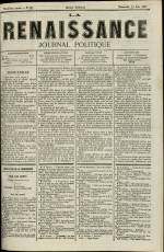 LA RENAISSANCE : n°123, pp. 1