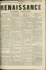 LA RENAISSANCE : n°139, pp. 1