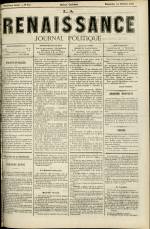 LA RENAISSANCE : n°141, pp. 1