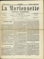 La Marionnette : n°30, pp. 1