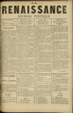 LA RENAISSANCE : n°, pp. 1