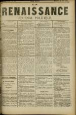 LA RENAISSANCE : n°168, pp. 1