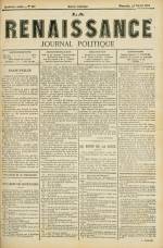 LA RENAISSANCE : n°208, pp. 1