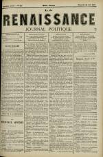 LA RENAISSANCE : n°220, pp. 1