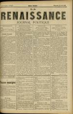LA RENAISSANCE : n°273, pp. 1