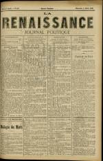 LA RENAISSANCE : n°283, pp. 1