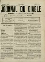 JOURNAL DU DIABLE : n°2, pp. 1
