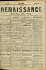 LA RENAISSANCE : n°320, pp. 1