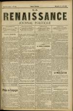 LA RENAISSANCE : n°324, pp. 1