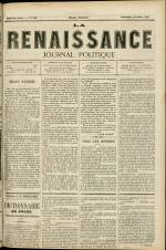 LA RENAISSANCE : n°348, pp. 1