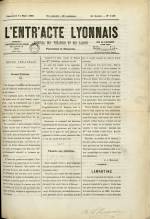 L'ENTR'ACTE LYONNAIS : n°1419, pp. 1