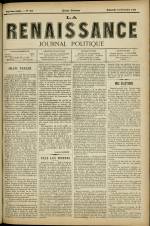 LA RENAISSANCE : n°359, pp. 1