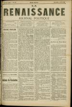 LA RENAISSANCE : n°375, pp. 1