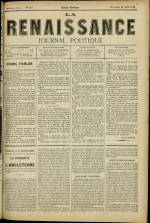 LA RENAISSANCE : n°377, pp. 1