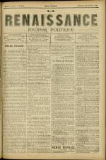 LA RENAISSANCE : n°404, pp. 1
