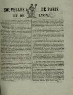 NOUVELLES DE PARIS ET DE LYON : n°, pp. 1