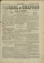 JOURNAL DE GNAFRON : n°3, pp. 1