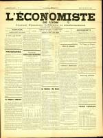 L'ECONOMISTE DE LYON : n°7, pp. 1