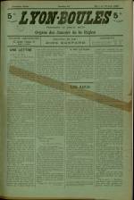 LYON-BOULES : n°15, pp. 1