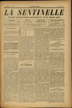LA SENTINELLE : n°22, pp. 1