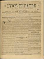 LYON-THÉÂTRE : n°1bis, pp. 1