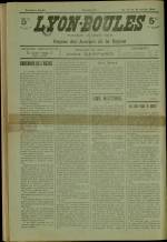 LYON-BOULES : n°21, pp. 1