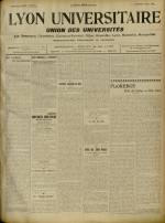 LYON UNIVERSITAIRE : n°393, pp. 1