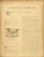 LE MONDE LYONNAIS : n°29, pp. 345