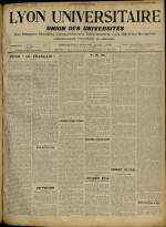 LYON UNIVERSITAIRE : n°422, pp. 1