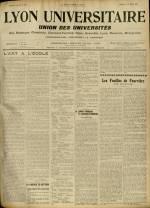 LYON UNIVERSITAIRE : n°454, pp. 1