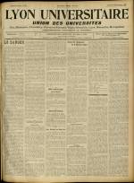 LYON UNIVERSITAIRE : n°511, pp. 1