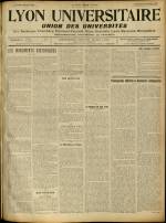 LYON UNIVERSITAIRE : n°512, pp. 1
