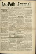 Le Petit Journal : n°, pp. 1