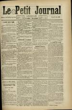 Le Petit Journal : n°, pp. 1