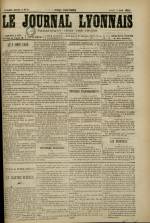 LE JOURNAL LYONNAIS : n°25, pp. 1