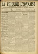 LA TRIBUNE LYONNAISE : n°31, pp. 1